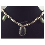 Sterling silver thunderbird necklace 24in