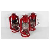 Three oil lanterns