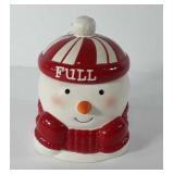 Hallmark snowman cookie jar, 7"