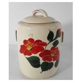 McCoy floral cookie jar, 8.5"