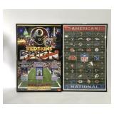 Football posters, Redskins Reign and AFC/NFC