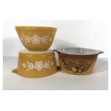 Pyrex Butterfly Gold 401 mixing bowl, 473 quart
