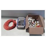 Mixed hardware group: extension cord,  mixed