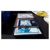 Large framed poster group,  have been stored and