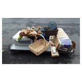 Skid with boxed Christmas tree, Christmas