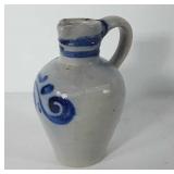 Stoneware pitcher, 7"