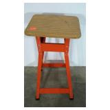 Small industrial style stool. Seat is 12"×10".