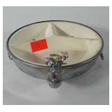 Farberware divided warming dish, 7"