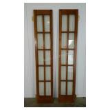 Pair of narrow French door panels,  includes