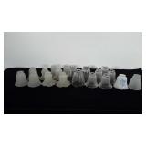 Ceiling fan light globes. Four sets of 3, one set