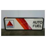 Citgo Auto Fuel sign, metal, 25 x 72