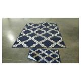Matching rugs. Area rug is 62"×82" & doormat is