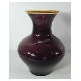 Glassware, hand made blenko vase, 15"