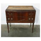 Older server. Some peeling of veneer and missing