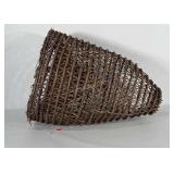 Woven fishing trap / basket. Measures 27" long