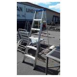 Werner 6ft Aluminum Step Ladder, 250lb capacity,