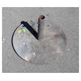 Metal patio umbrella stand