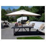 7ft Wooden Picnic Table with 10ft Rectangular