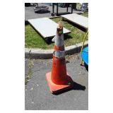 Two Orange Safety Cones in used condition