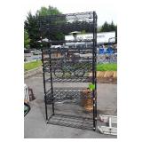 Metro Wine Bottle Rack, 36x14x74" tall,