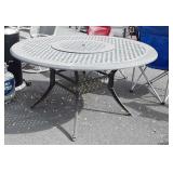Outdoor Table, 54" round with 24" center rotating