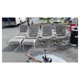 10pc Outdoor Chair Group, 7 Swivel rocker chairs,