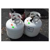Two empty Propane tanks