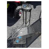 Outdoor Decor wares Lot. 8x24" stand, and 3 Mesh