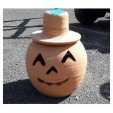 Terracotta Jack O Lantern 12" high, seller code