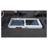 House window, vinyl frame slider, 24x54", seller