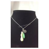 Sterling silver necklace 18in Sellers code 6,