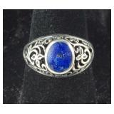 Sterling silver lapis ring size 7