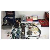 Wrist watches, cufflinks,and costume jewelry