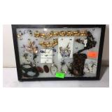 Display with jewelry