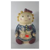 Raggedy Ann cookie jar, 13"