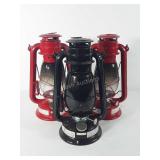 Three oil lanterns