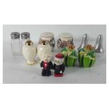 Salt and pepper shakers, includes six sets,