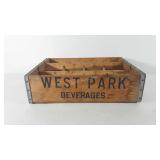 West Park Beverages crate, 5" x 12.5" x 17"