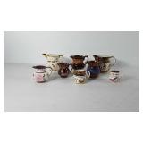 Small pitchers, includes old Foley made in