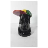 Rastafarian island head statue, 8"