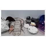 Home decor, Alfred Meakin dinner plates, purple