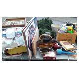 Skid with welding helmet and gloves, odor