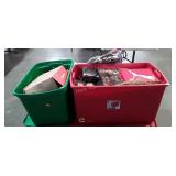 Skid lot of of Christmas decorations,  large