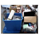 Skid lot of picture frames,  notebook binders,