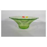 Green Depression Glass / Uranium bowl. Measures