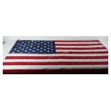 American flag, needs cleaned, 34" x 59"
