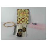 Cross stitch supplies, includes fabric, Holidays