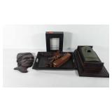 Wooden home decor, includes carved wooden head