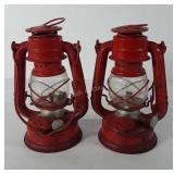 Two oil lanterns, wincedwheel, made in Japan,