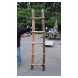 Wooden Twig style Ladder used for Display